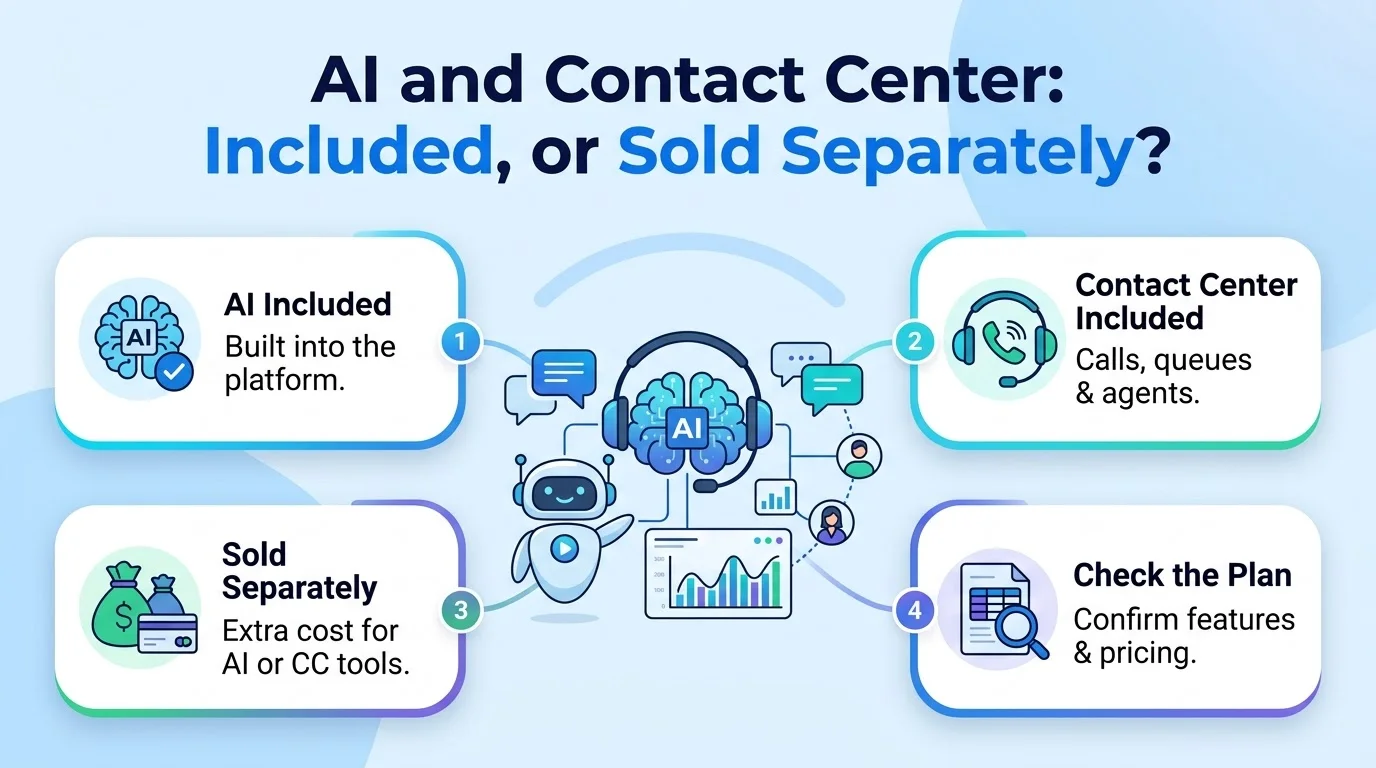 AI and Contact Center: Included, or Sold Separately?