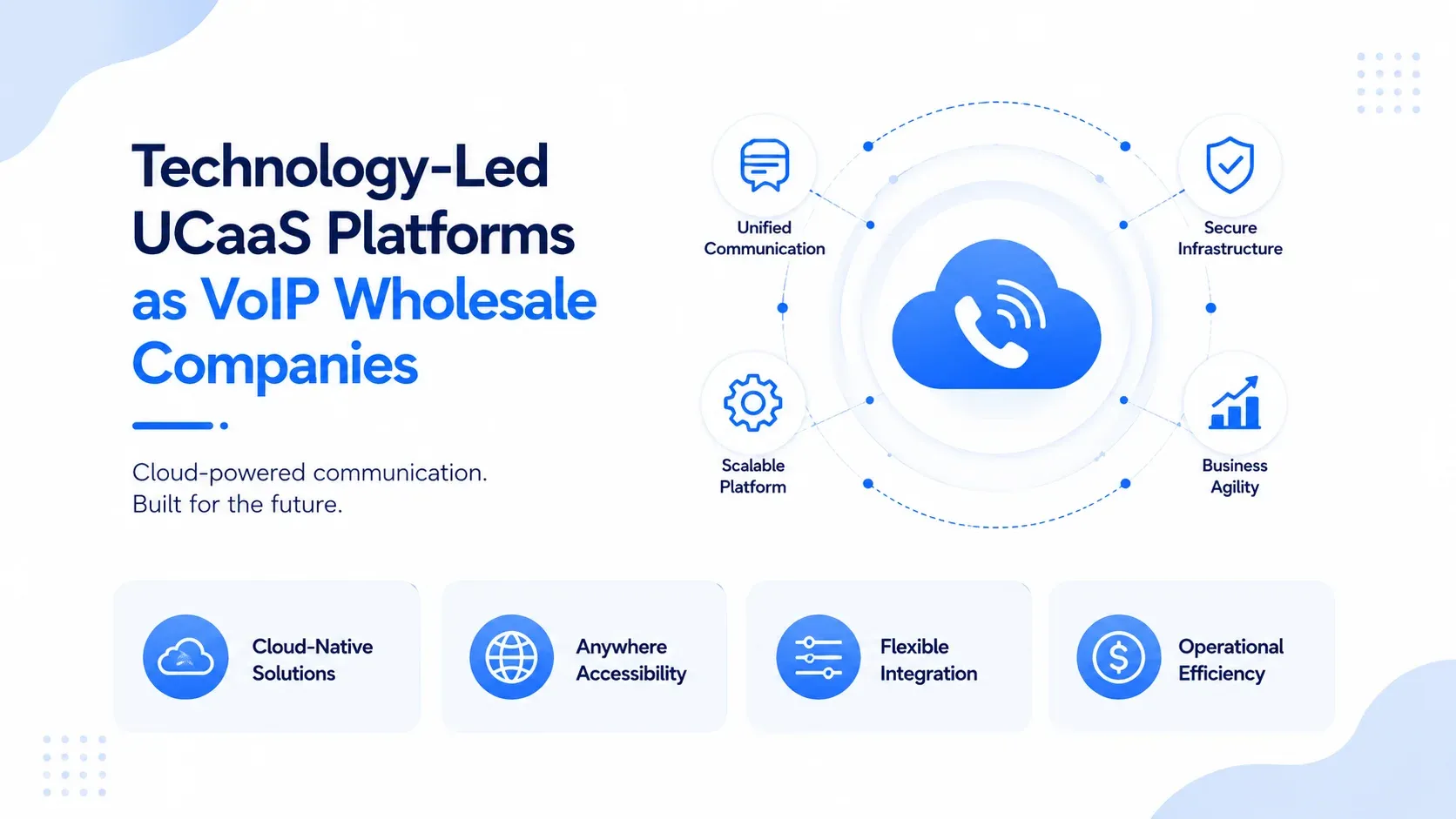 Technology-led UCaaS platforms as VoIP wholesale companies