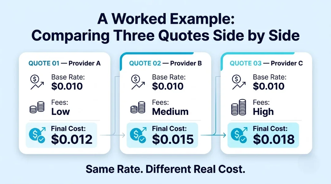 A Worked Example: Comparing Three Quotes Side by Side