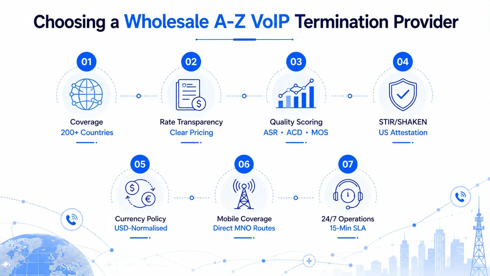 Choosing a wholesale A-Z VoIP termination provider