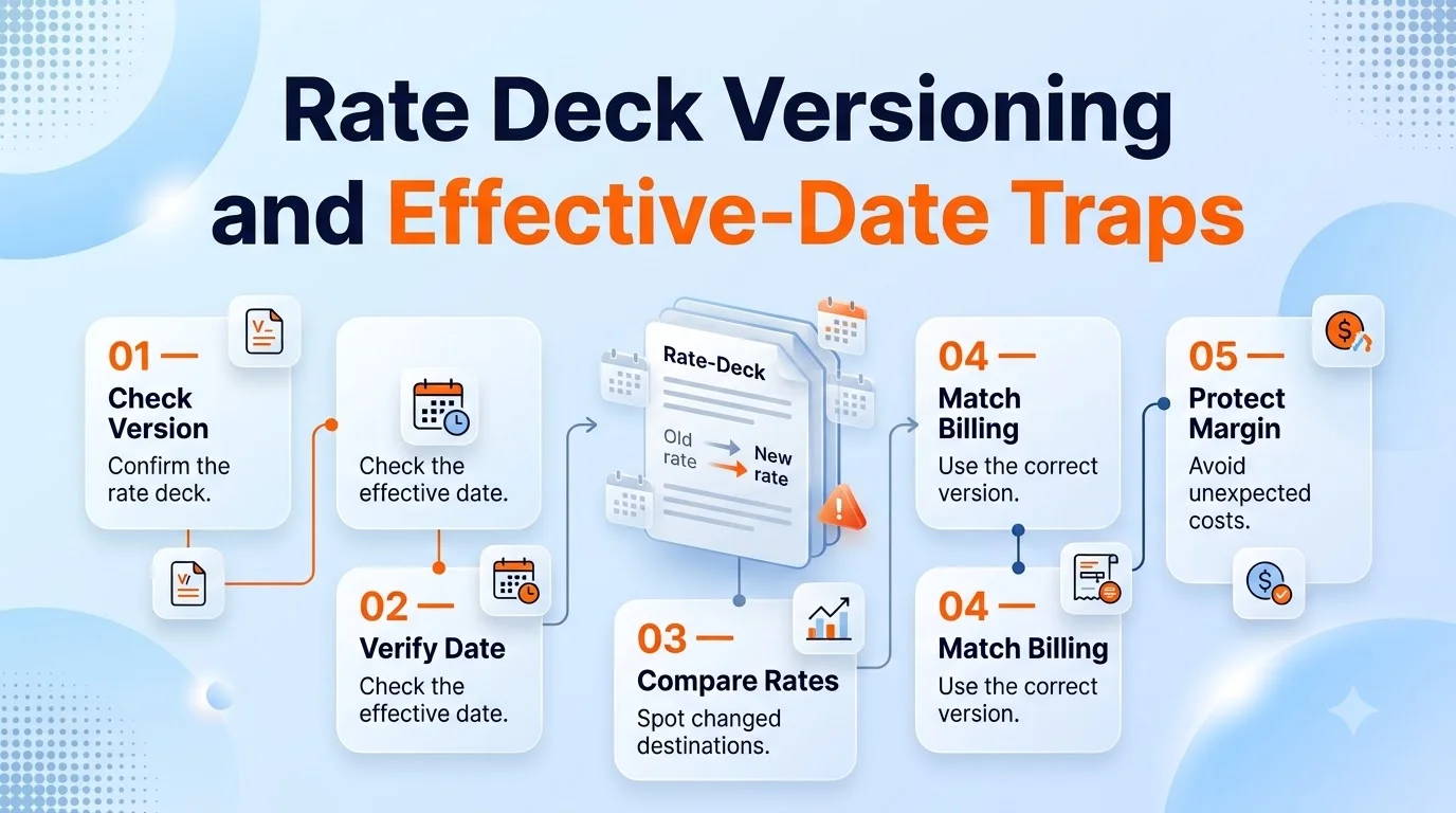Rate Deck Versioning and Effective-Date Traps