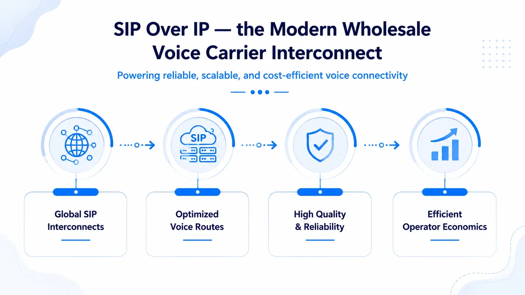 SIP over IP — the modern wholesale voice carrier interconnect