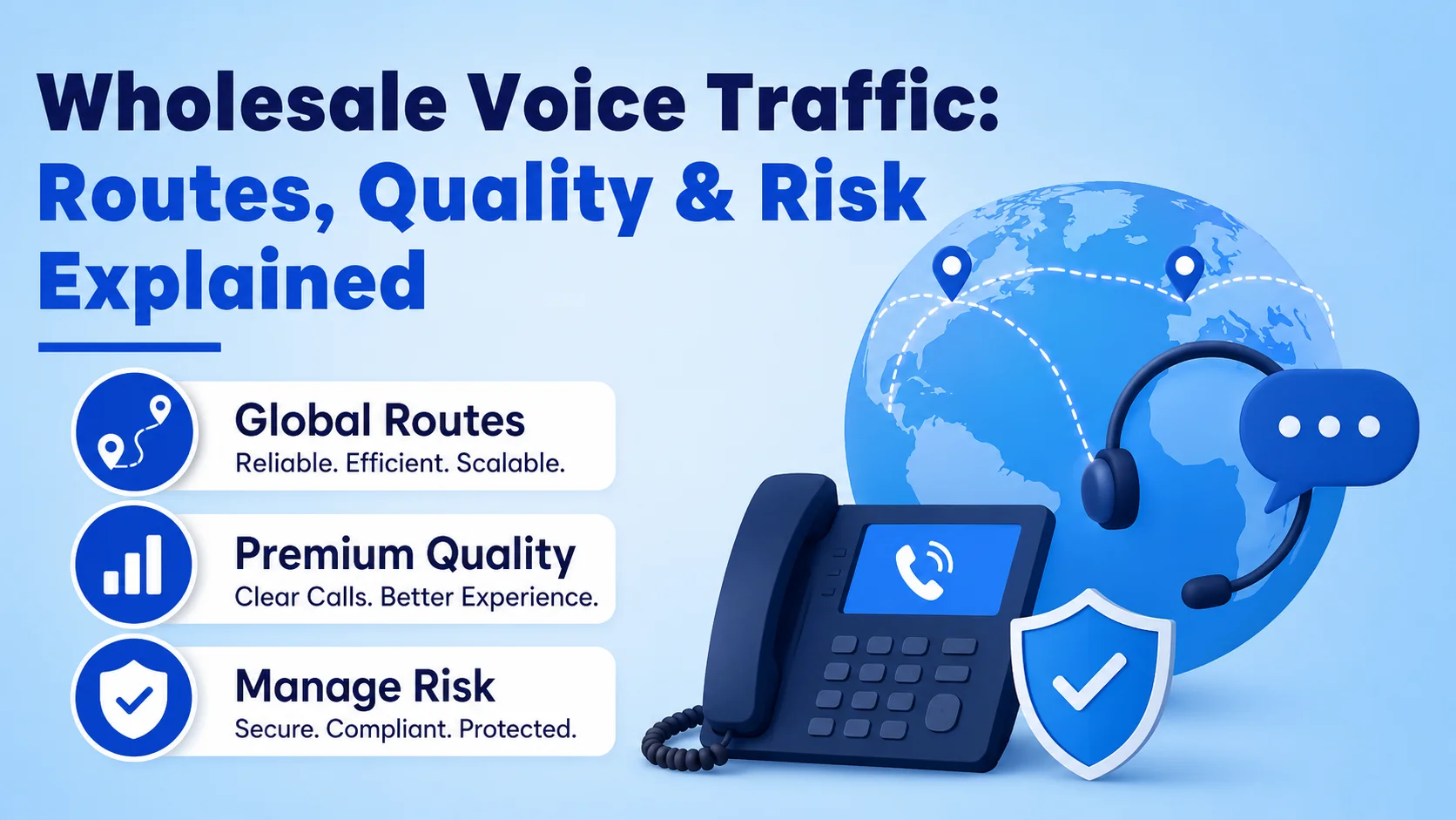 Wholesale Voice Traffic: Routes, Quality & Risk Explained