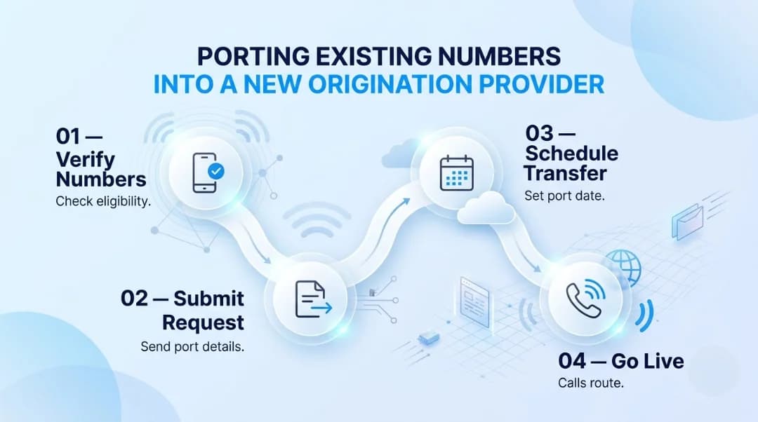 Porting Existing Numbers Into a New Origination Provider