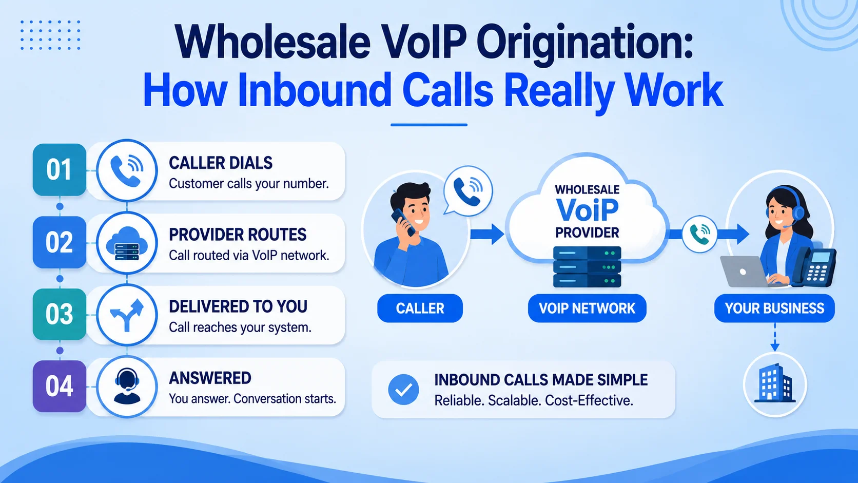 Wholesale VoIP Origination: How Inbound Calls Really Work