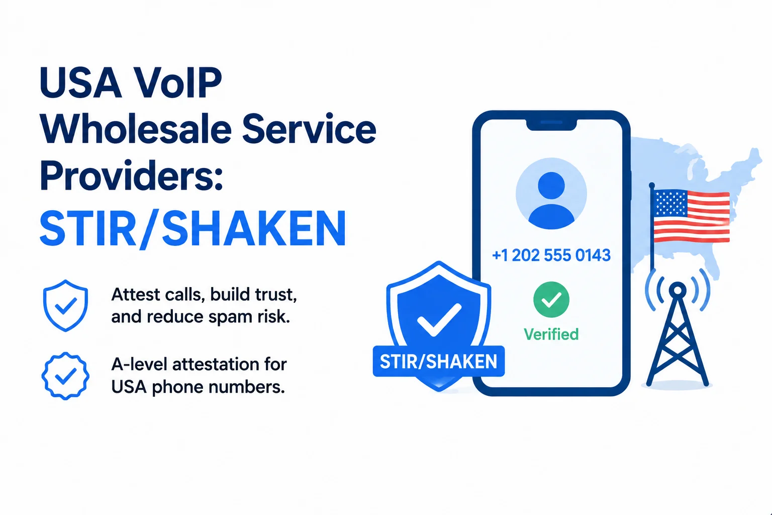 USA VoIP Wholesale Service Providers: STIR/SHAKEN