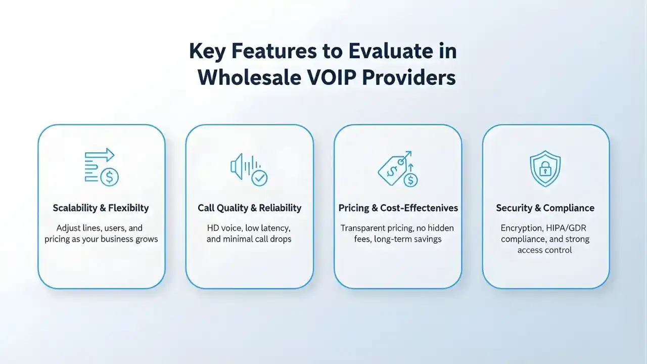 Key Features to Evaluate in Wholesale VoIP Providers